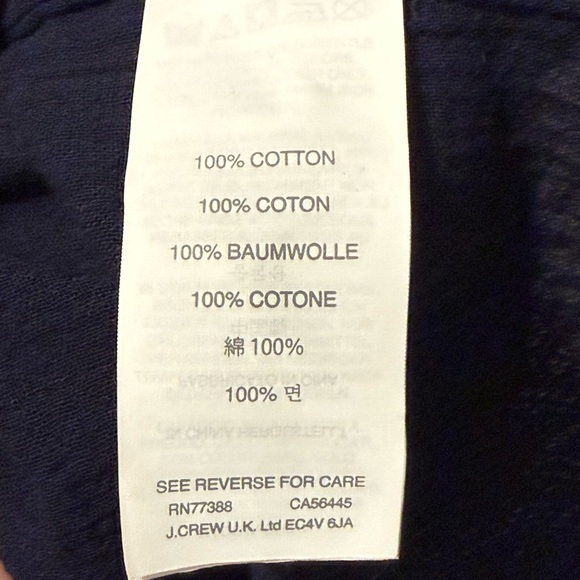 J. Crew navy blue summer dress, women’s sz M - Picture 5 of 6